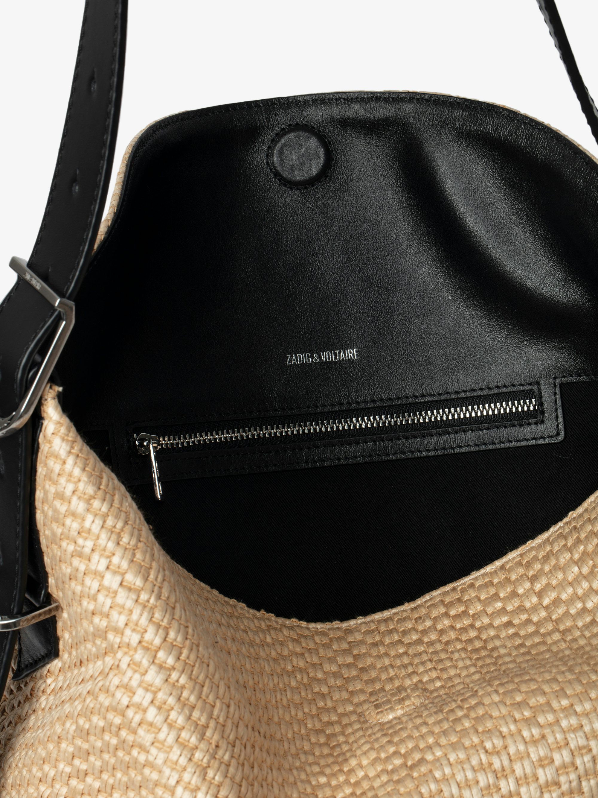 Jane Basket Bag - Basket-effect bag with leather strap and signature wings.